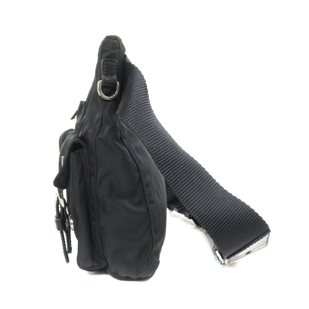 Prada logo plate hip bag waist Bum Body Bag Black - Picture 3 of 11
